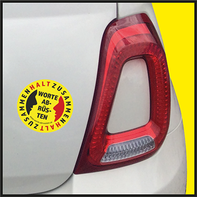 Worte Abrüsten Aufkleber